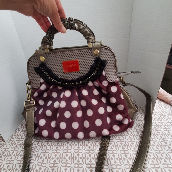 Nicole Lee U.S.A | Bags | Vintage Nicole Lee Usa Polka Dot Bag | Poshmark